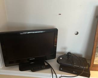Phillips 20 inch TV and Sega game console