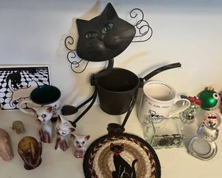 Cat collectibles.