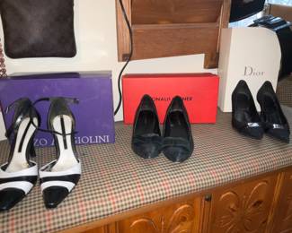 Enzo Angiolini (7.5), Donald Pliner (7),  Dior (7)