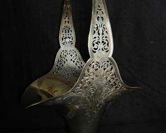 Sterling Art Nouveau Basket Bowl