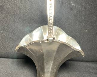 Sterling Silver with Folding Handle Basket
