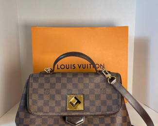 Louis Vuitton Bergamo Handbag Damier Brown