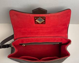 Louis Vuitton Bergamo Handbag Damier Brown