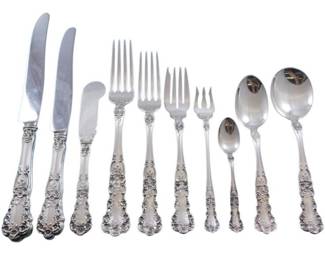 Sterling Gorham Buttercup, many place setting & serving pieces.