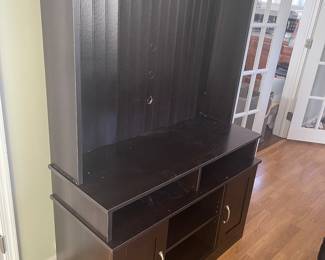 TV Stand 18 inches deep by 4 feet wide by 5 feet tall. $50.... furniture and artwork are available for pre-sale!!