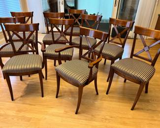 10 dining chairs purchased at Stickley