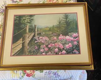 c.1976 Misty Summer Day by Larry Dodson, Signed and Numbered, #109 of 1000