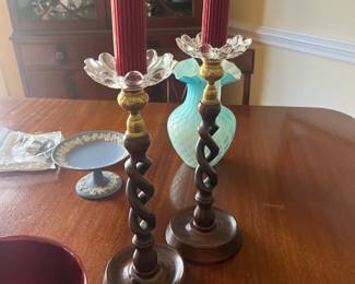 Carved Candle Sticks 