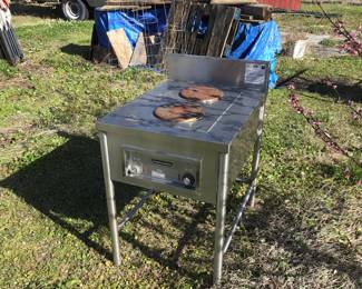Stainless electric stove/ grill  is 32” x24”