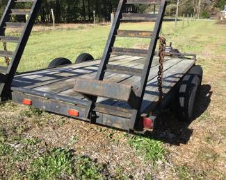 Trailer is 16’ long and 76” wide, double axle