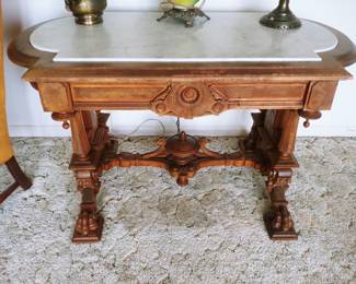 Rennaisance Revival 1800's Marble Table