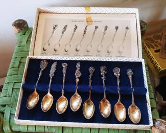 Harlequin Sterling Spoons
