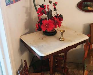 Victorian marble top table