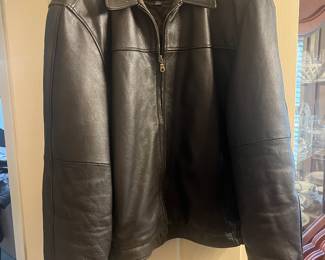 Heavy leather jacket mens