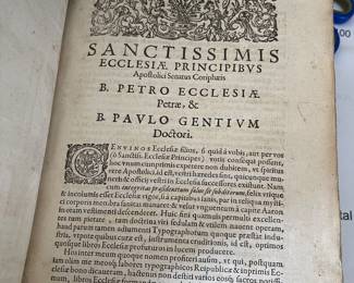 Book from the 1500's Sanctissimis Ecclesiae Principibus