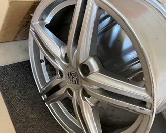 We have 4 Rims and Tires for a 2 year old Porsche Cayenne - when the owner purchased it - he wanted different tires.