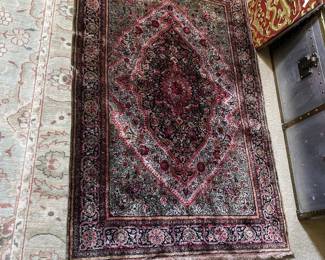 Persian qum prayer rug silk