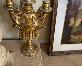 Pair of these 17th century candlesticks