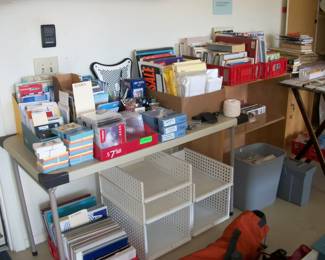 office supplies, books