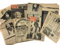 1970s Melody Maker Newspapers Featuring Sly Stone, Little Feat, Canned Heat, Edgar Winter Group, and More!

