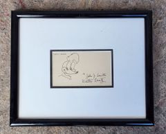Rare Walter Lanz Woody Woodpecker Illustrated Pen and Ink Framed
