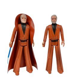 Two RARE 1977 Kenner Star Wars ObiWan Kenobi Action Figures, One In Great Condition
