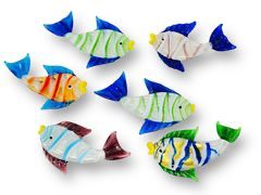 Vintage Colorful Italian Art Glass Fish

