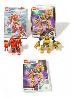 Lot of Two Lego Marvel Micro Machines Ironman and Thanos
