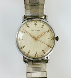 Vintage Huguenin Swiss Mechanical Hand Wind Wristwatch
