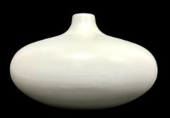 Vintage Mikasa Mid Century Modern MCM White Decorative Onion Shaped Vase

