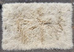 Natural Undyed Llama Or Sheeps Wool Area Rug
