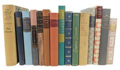 Heritage Press Classic Literature Collection "Don Quixote" by Miguel de Cervantes, "Faust" by Johann Wolfgang von Goethe, Charles Dickens, "Cyrano de Bergerac" by Edmond Rostand, and more Hardcover Books
