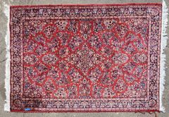 Vintage Persian Hand Knotted Wool Area Rug
