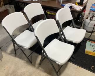 Like new Fiberglass Chairs by Lifetime