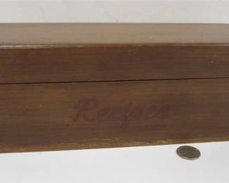 VINTAGE WOOD RECIPE BOX