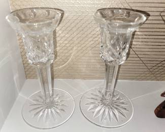 Waterford crystal candle holders