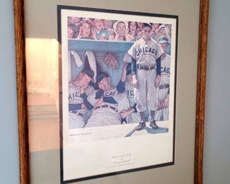 Norman Rockwell baseball art