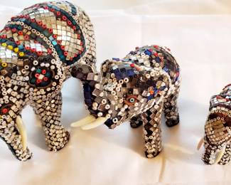 70 yr old set of Elephants