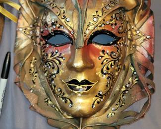 Hand made Paper Mache Venetian Mask