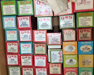 Vintage QRS Player Piano Music Rolls