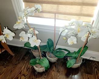 Faux orchids