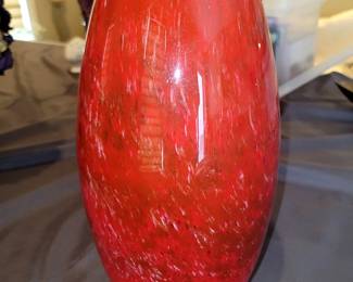 Stunning red/orange vase
