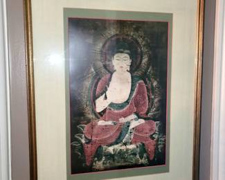 Framed Asian art