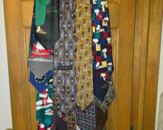 Lots of men's ties