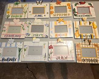 Picture frames for each month