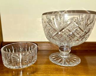 Waterford Crystal bowl. Crystal footed bowl