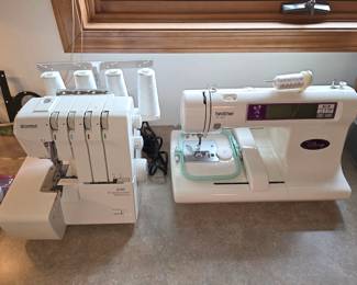 Kenmore 3/4D 4-Thread Serger Overlock Sewing Machine. Brother PE-180D Disney Home Embroidery Machine