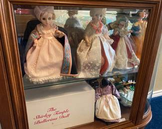 Madame Alexander First Ladies dolls, Danbury Mint Shirley Temple Ballerina doll, new in box