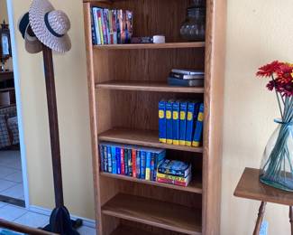 bookcase, hat stand