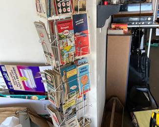 Collection of vintage gas station maps